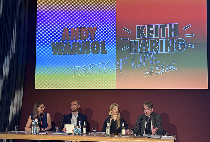 Pressekonferenz zur Ausstellung "Andy Warhol & Keith Haring. Party of Life" im Museum Brandhorst (©Foto: Martin Schmitz)